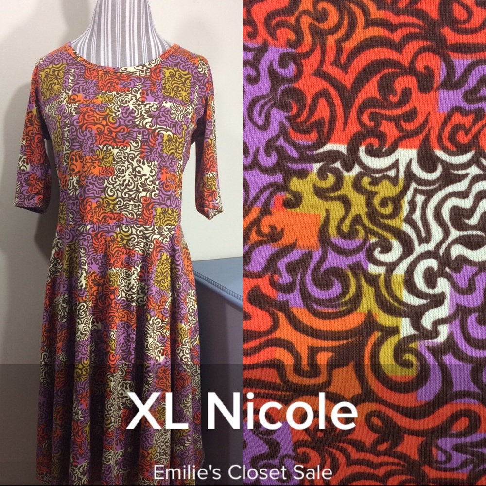EUC LuLaRoe Nicole Dress